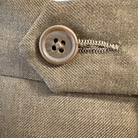 Santorelli Loro Piana Wool Serge Dress Pants 44R Flat Front Modern Fit - Picture 12 of 16